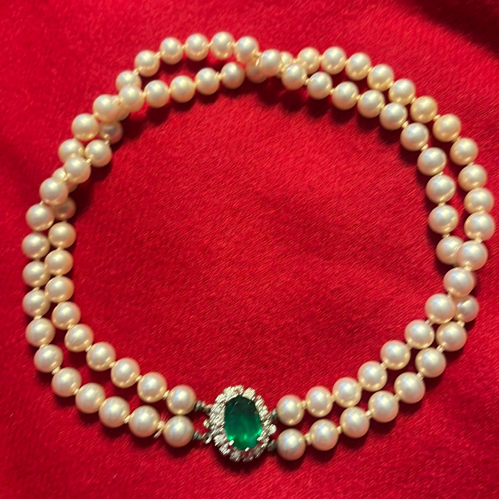 Kramer Of New York Pearl Necklace 15” Long